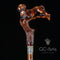 Labrador Dog Wooden Cane Walking Stick
