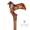 Wooden Cane Walking Stick Collie Dog 