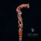 Pretty Flowers wooden walking stick cane