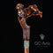 Labrador Dog Wooden Cane Walking Stick