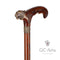 Tiger Walking Cane wood & bronze
