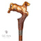 Golden Retriever Labrador Dog Wooden Cane Light Walking Stick