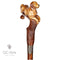 Golden Retriever Labrador Dog Wooden Cane Light Walking Stick 