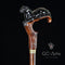Dark Wooden Walking Cane Stick