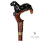 Dark Wooden Walking Cane Stick