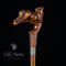 Spaniel Dog Dark wooden Walking Stick Cane