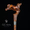 Spaniel Dog Dark wooden Walking Stick Cane