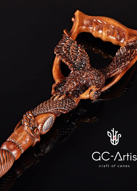 Hand carved Wooden Canes