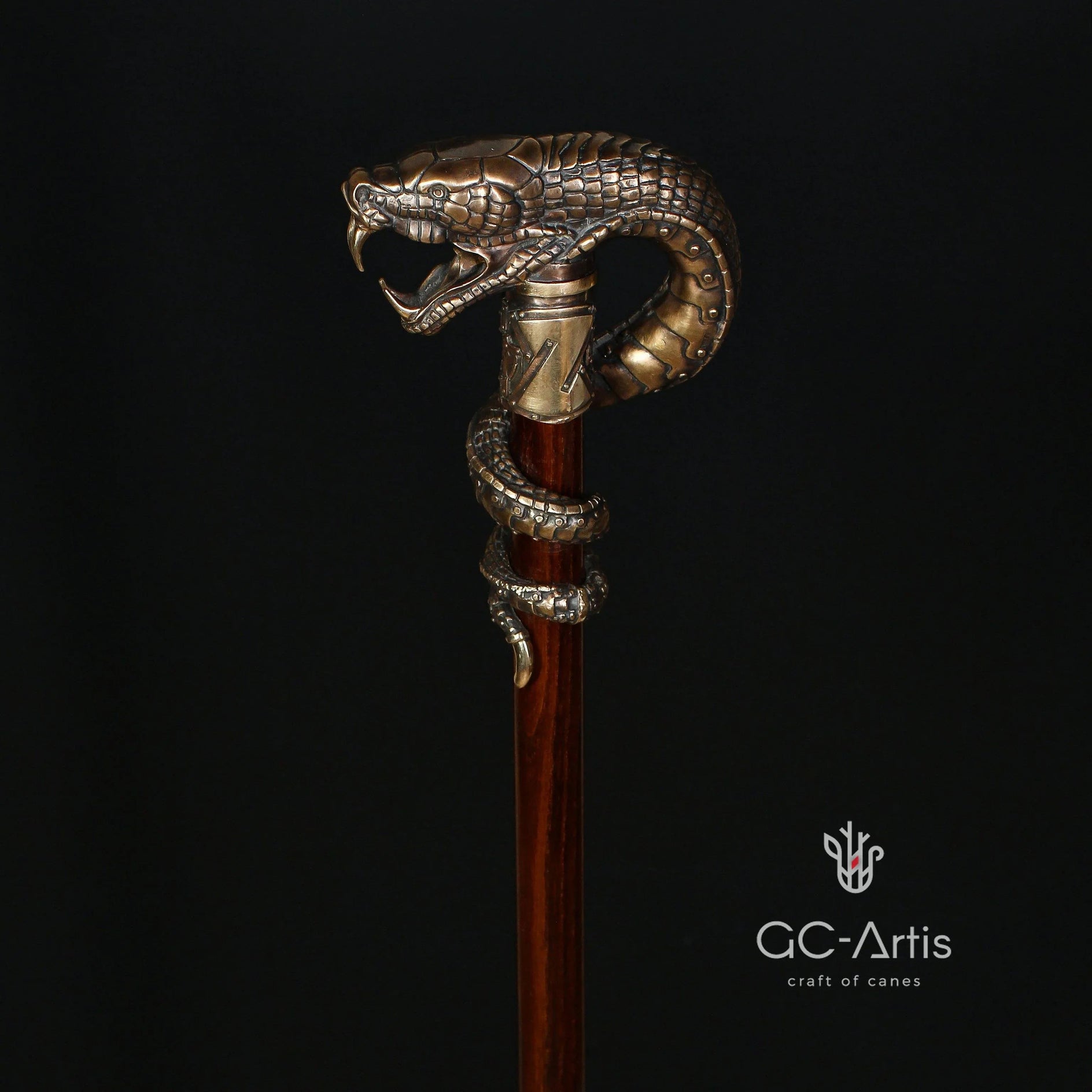 Bronze & Wood Walking Canes