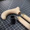 Unpainted Wooden Derby Set Assembled Kit Parts for a Custom Walking Stick Cane making