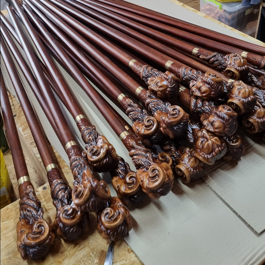 Set of 26 Wooden Walking canes Chimera - Dartmouth College 2026 (prepayment of 50%)