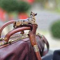 Hand-painted Wooden Walking Stick Cane German Shepherd Dog