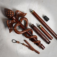 Caduceus two snakes Staff
