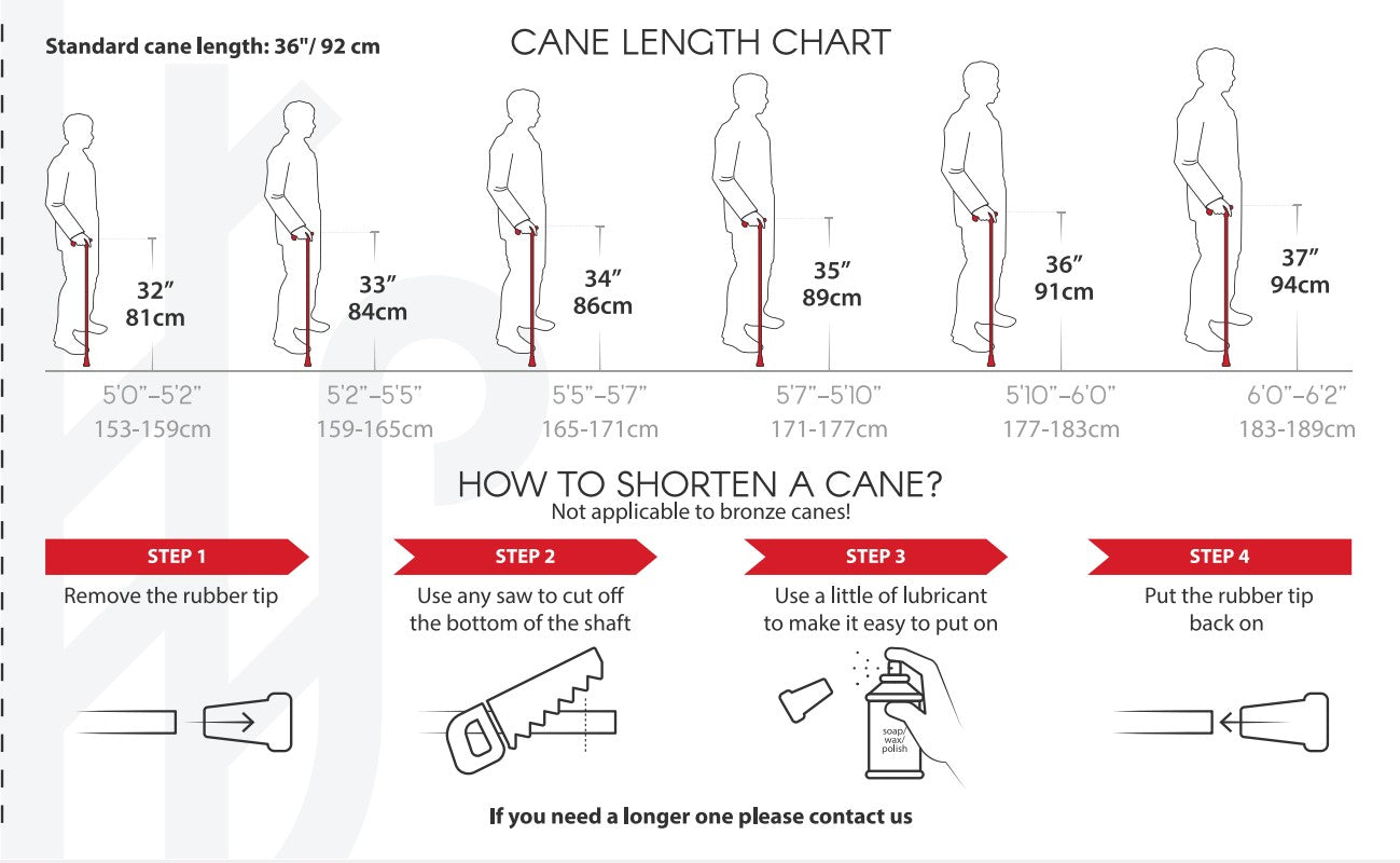 Classic Hand-painted walking stick - Emerald Melogy pretty flower  om White