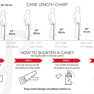 Classic Hand-painted walking stick - Emerald Melogy pretty flower  om White