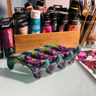 Derby handle, hand painted cane, walking stick cane, cane for ladies, GC-Artis, Flowered cane