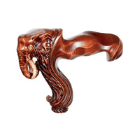 Replacement Ergonomic Wooden Handle for Walking Stick Cane without a shaft