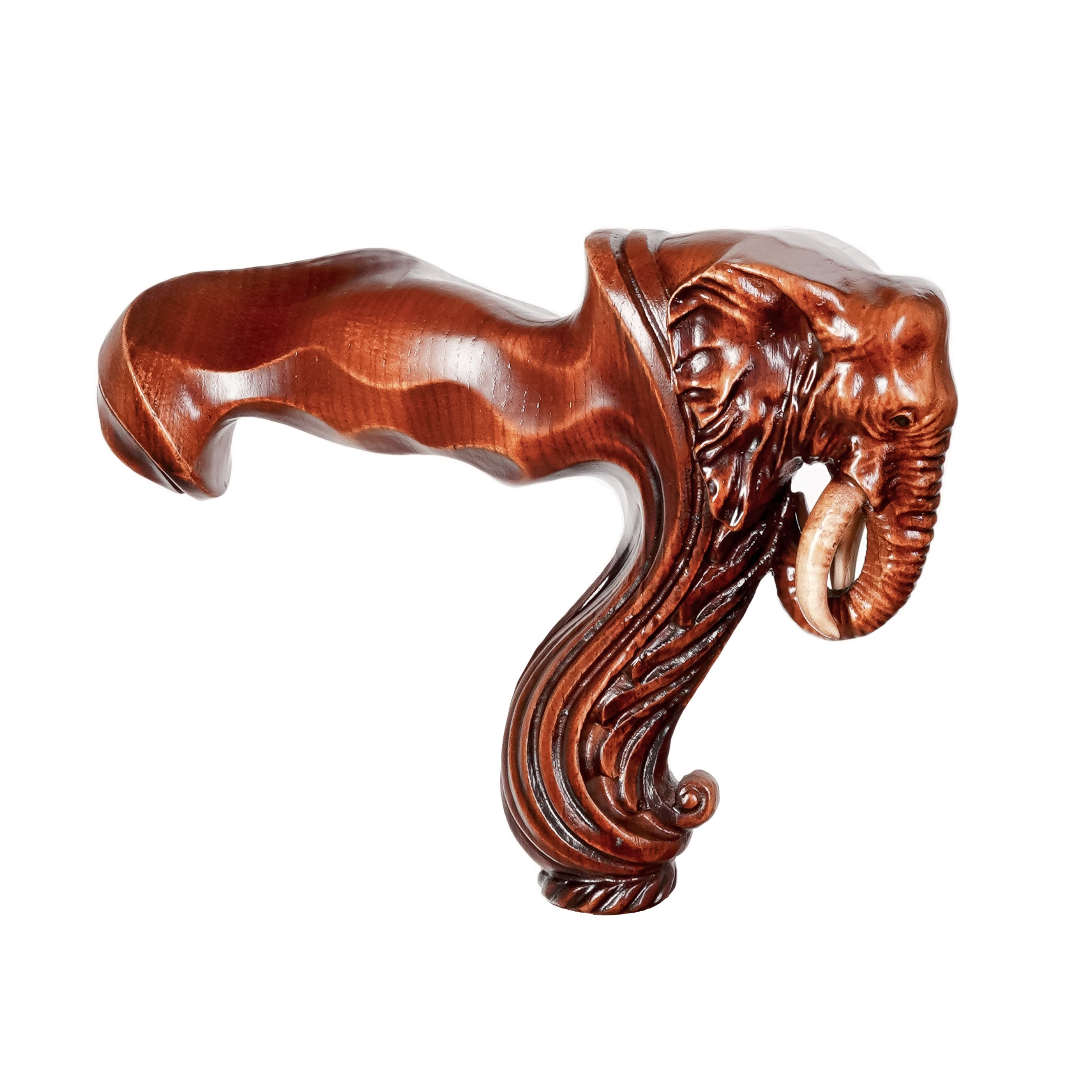 Manche en bois ergonomique de rechange pour canne de marche sans la tige