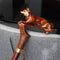 Fox Elegant Wooden Wooden Walking Stick Cane