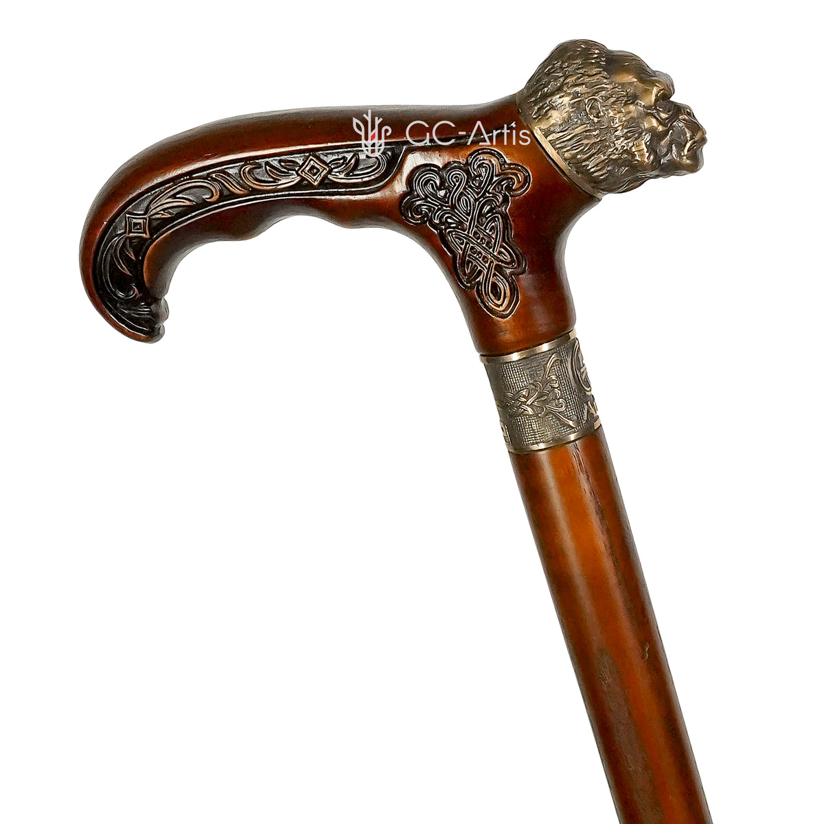 Gorilla_bronze_wood_Walking_ca