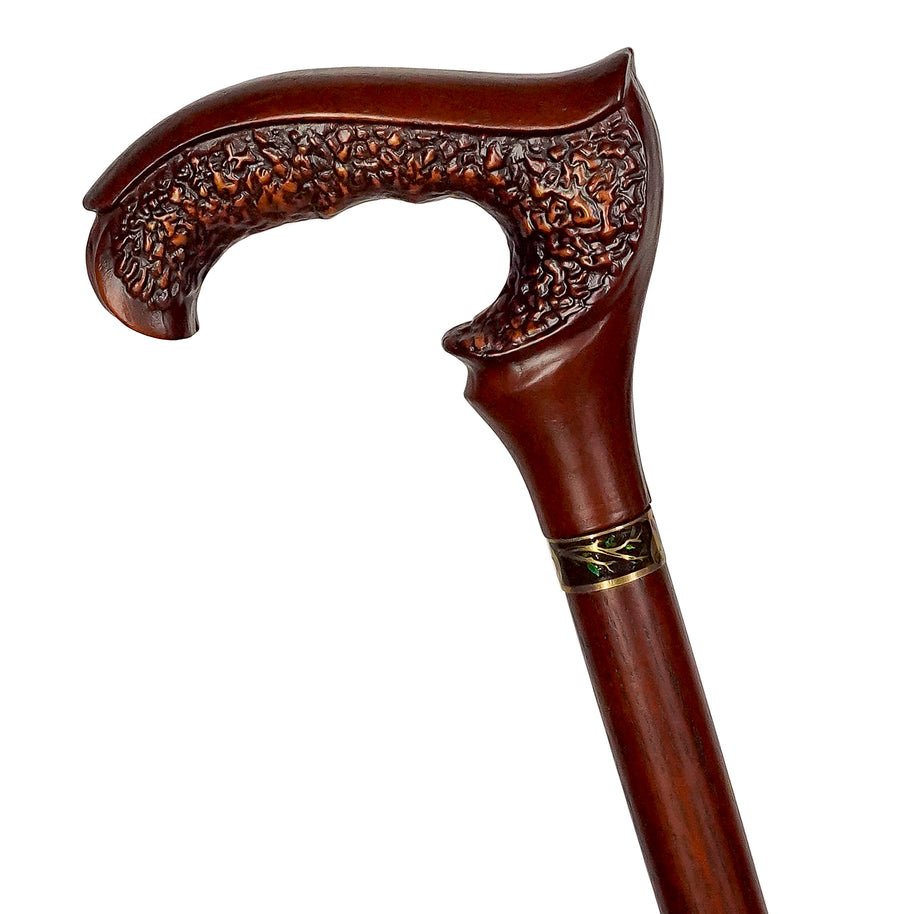 GRACE Canne élégante en bois - Foncée