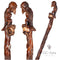Sad Griffin Totem Extra long wooden walking stick cane Hiking staff