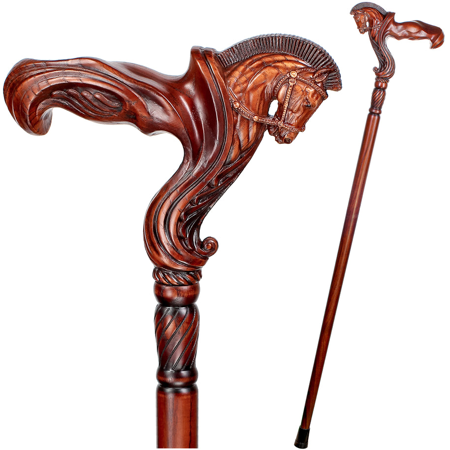 Horse – Ergonomic Walking Cane (Right Hand)
