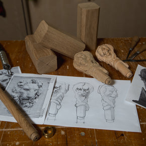 Set of 26 Wooden Walking canes Chimera - Dartmouth College 2026 (prepayment of 50%)