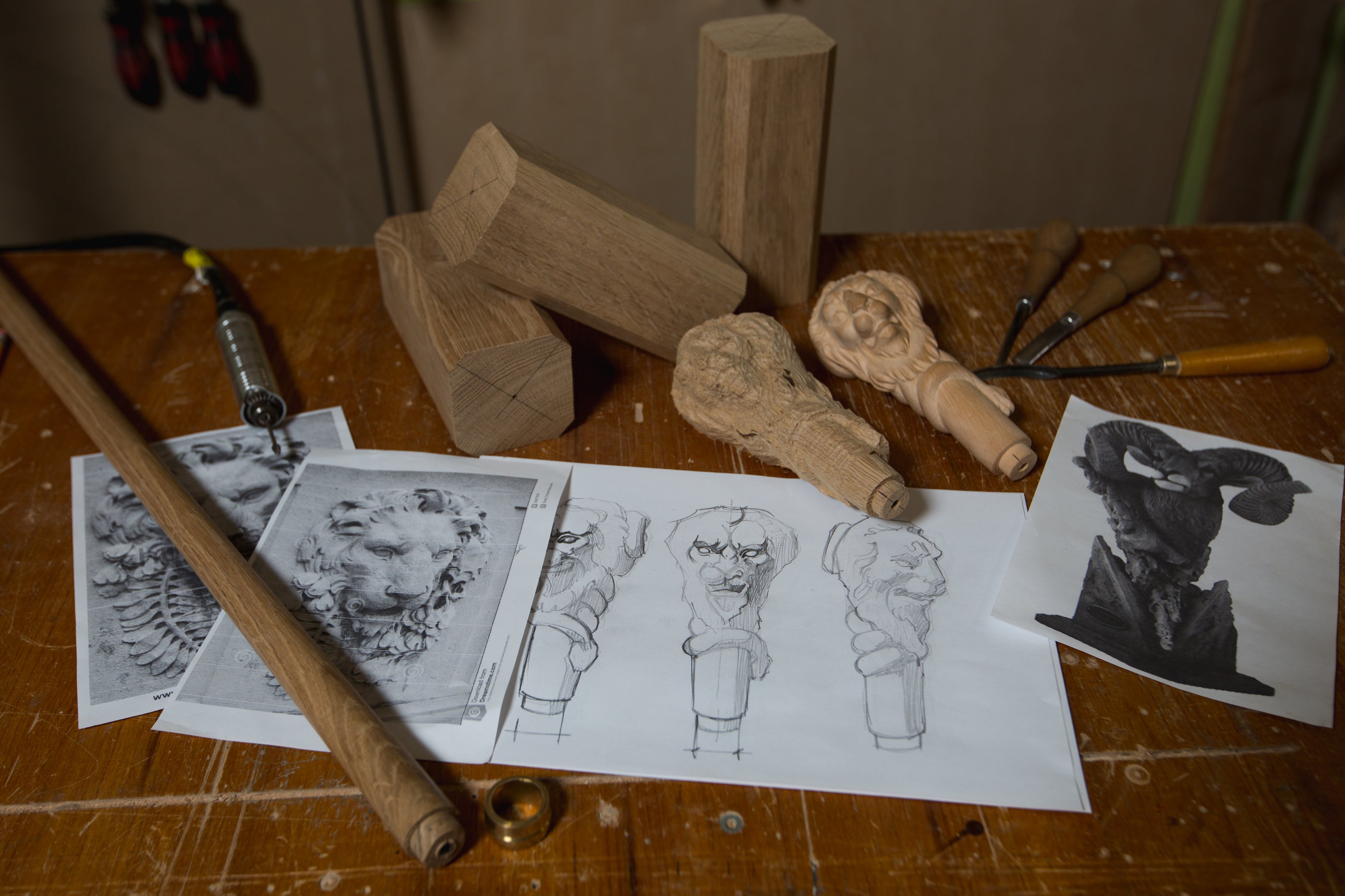 Set of 26 Wooden Walking canes Chimera - Dartmouth College 2026 (prepayment of 50%)