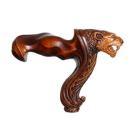 Manche en bois ergonomique de rechange pour canne de marche sans la tige
