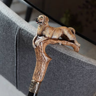 Golden Retriever Labrador Dog Wooden Walking Cane