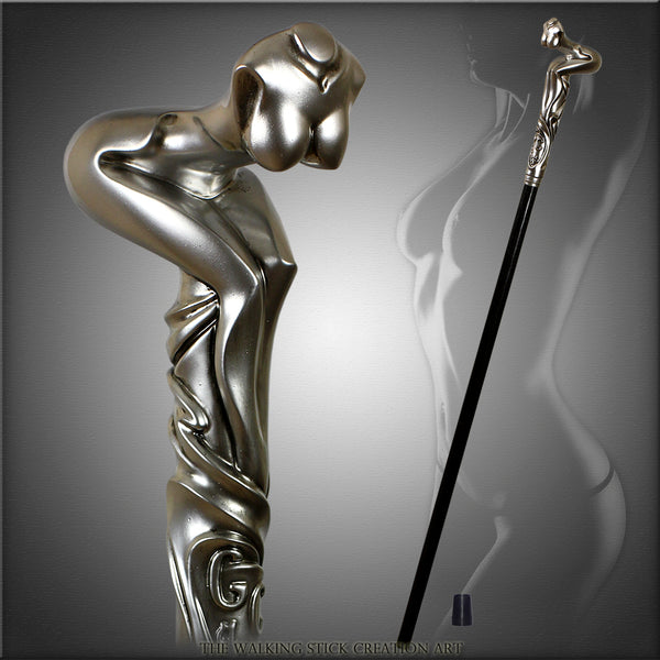Nude Lady Sexy Girl Cane Walking Stick