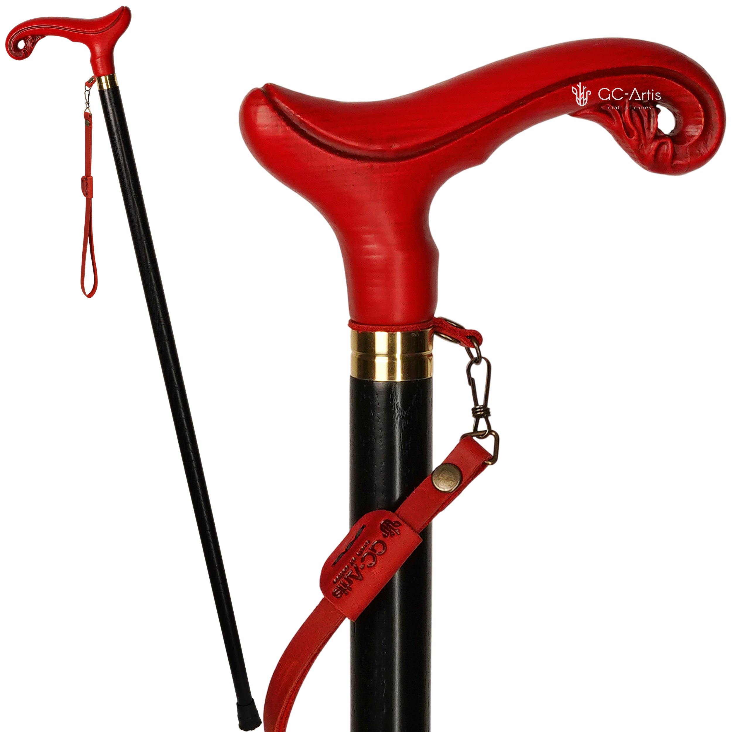 Elegant Wooden Walking Stick Cane - Magic, Light weight Classic handle