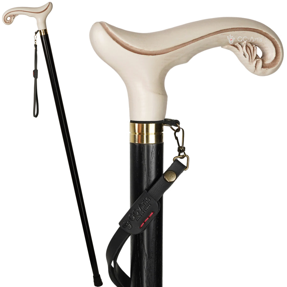 Elegant Wooden Walking Stick Cane - Magic, Light weight Classic handle