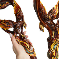 Phoenix Bird Dark – Hand-Carved
