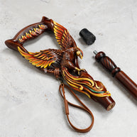 Phoenix Bird Dark – Hand-Carved