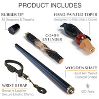The Raven's Crystal Walking Staff