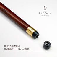 Gorilla Monkey Brass Cane Walking Stick Bronze & Wood