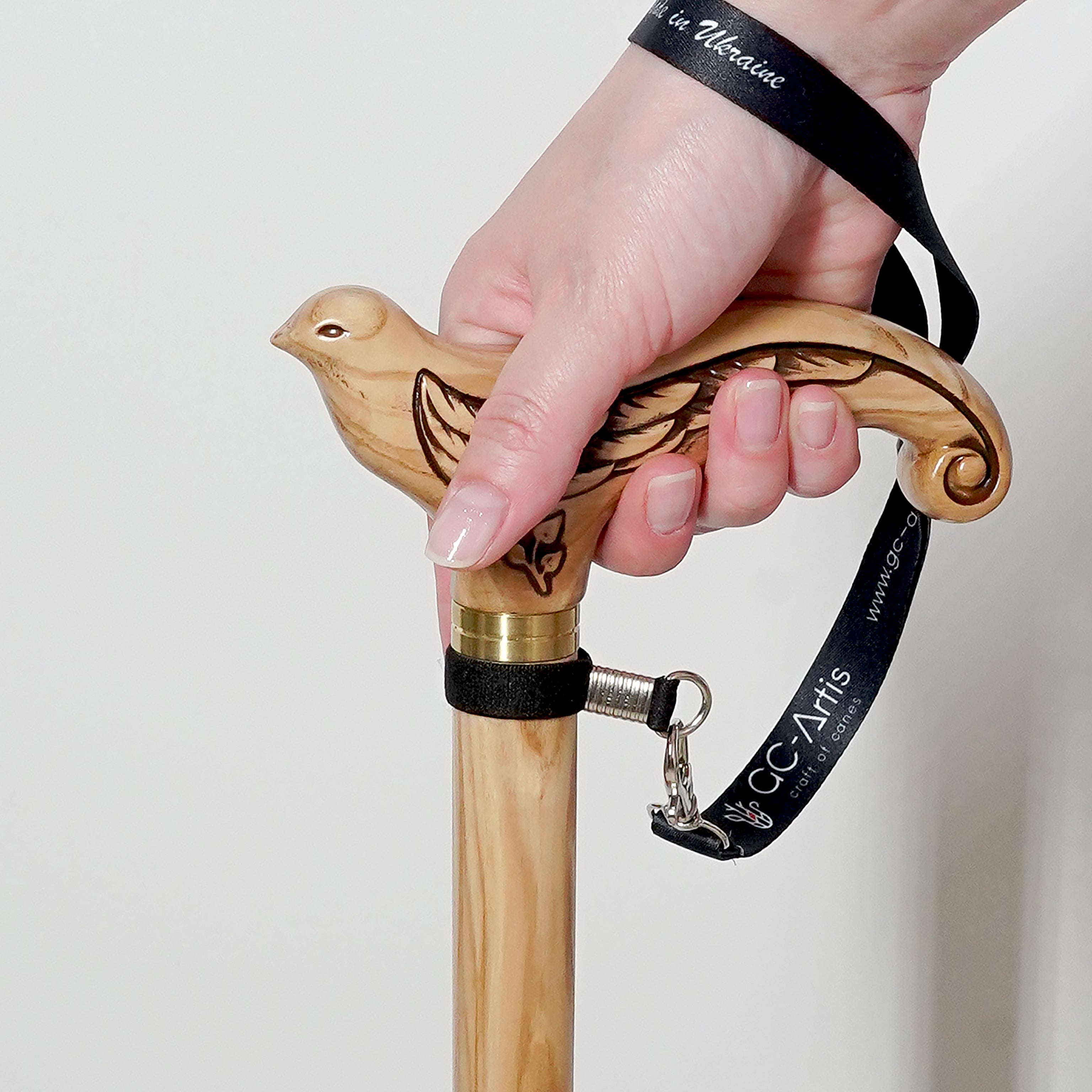 Swallow Bird Light Wooden Cane ladies walking stick