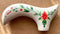 White Hand Painted Derby Wooden Walking Stick Cane Artist fill Flowers