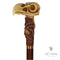 Collectible Walking Stick Cane Eagle Skull with Stylish Art Stone Handle, wooden shaft Walking Cane with skull & spider for man women