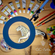 Black Panther Cougar Cat - Light Wooden Walking Cane Stick