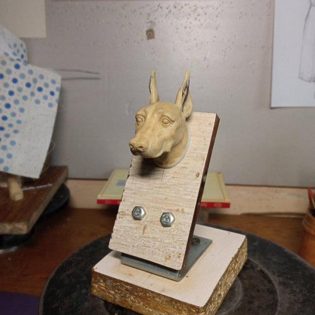 Doberman Dog Brass Walking Cane Bronze casted Wood & metal black handle walking stick cane for men women, stylish ladies gentleman senior