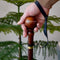 Classic Knob Style walking stick with Ball - Dark wood Walking Cane with Elegant topper & brass collar