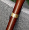 Classic Knob Style walking stick with Ball - Dark wood Walking Cane with Elegant topper & brass collar