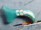 Classic Hand-painted walking stick - Peacock bird - wooden cane for Ladies with comfortable light derby handle - GCArtis - Classic Wooden Canes - Bronze, wood