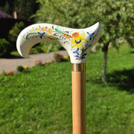 Classic Hand-painted walking stick - GCArtis - Classic Wooden Canes - Bronze, wood