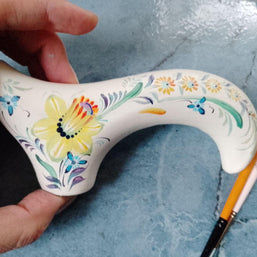 Classic Hand-painted walking stick - GCArtis - Classic Wooden Canes - Bronze, wood