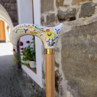 Classic Hand-painted walking stick - GCArtis - Classic Wooden Canes - Bronze, wood