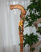 Hand painted Walking cane - Flower field, Elegant light wood hand carved Walking Stick - GCArtis - Luxe Hand Painted Canes - Wood, Wooden
